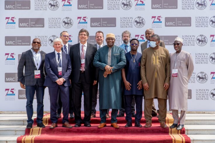 Dignitaries at LSHTM 75th anniversary celebration