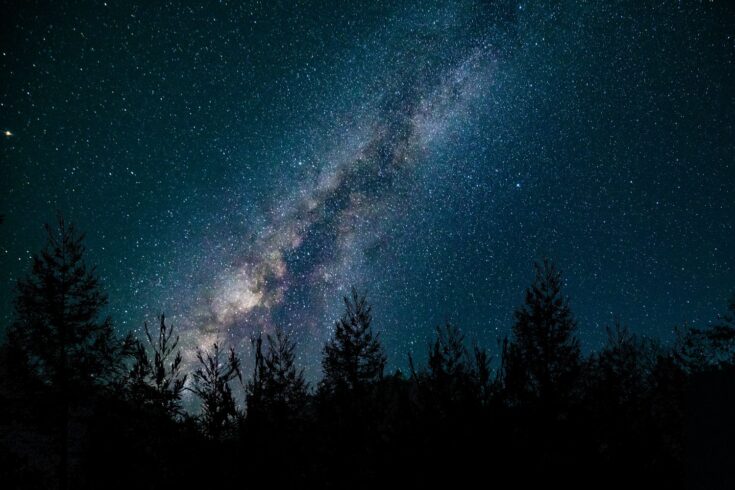 The Milky Way in the night sky.