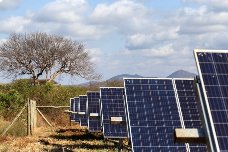 Solar panels in Kenya.